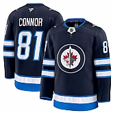Men's Winnipeg Jets #81 Kyle Connor Navy 2024-25 Home Stitched Hockey Jersey Dzhi,baseball caps,new era cap wholesale,wholesale hats